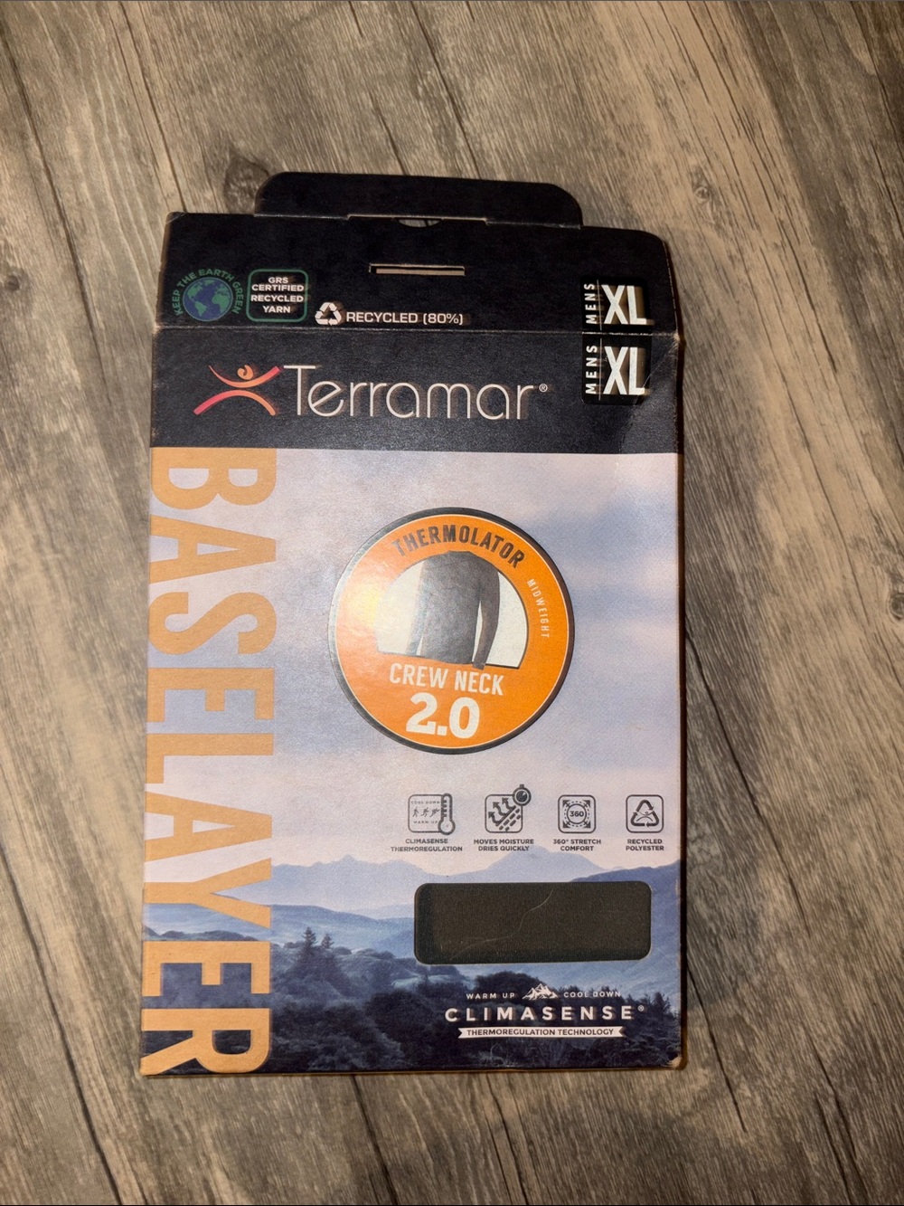 terramar base layer thermolator XL NWT